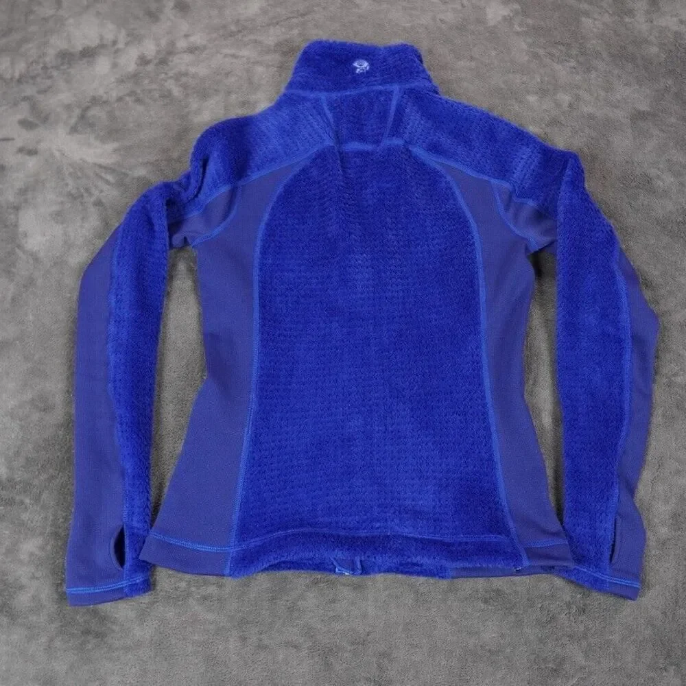 Mountain Hardwear Jacket Womens Extra Small Blue Royal Sherpa Polartec Hike Camp